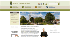 Desktop Screenshot of kistelek.hu